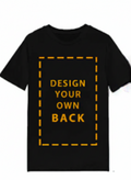 Men's and ladies custom design tee back print